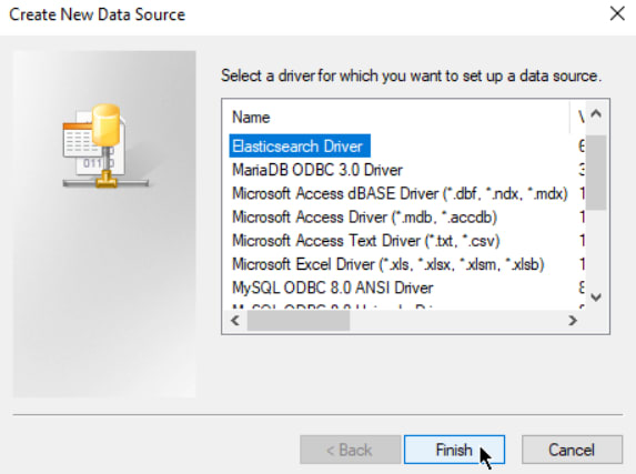 Select Data Source: Elastisearch to Power BI